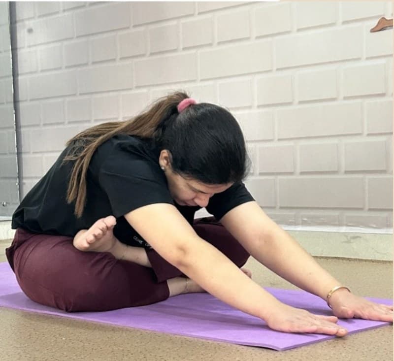 Student practising at the studio